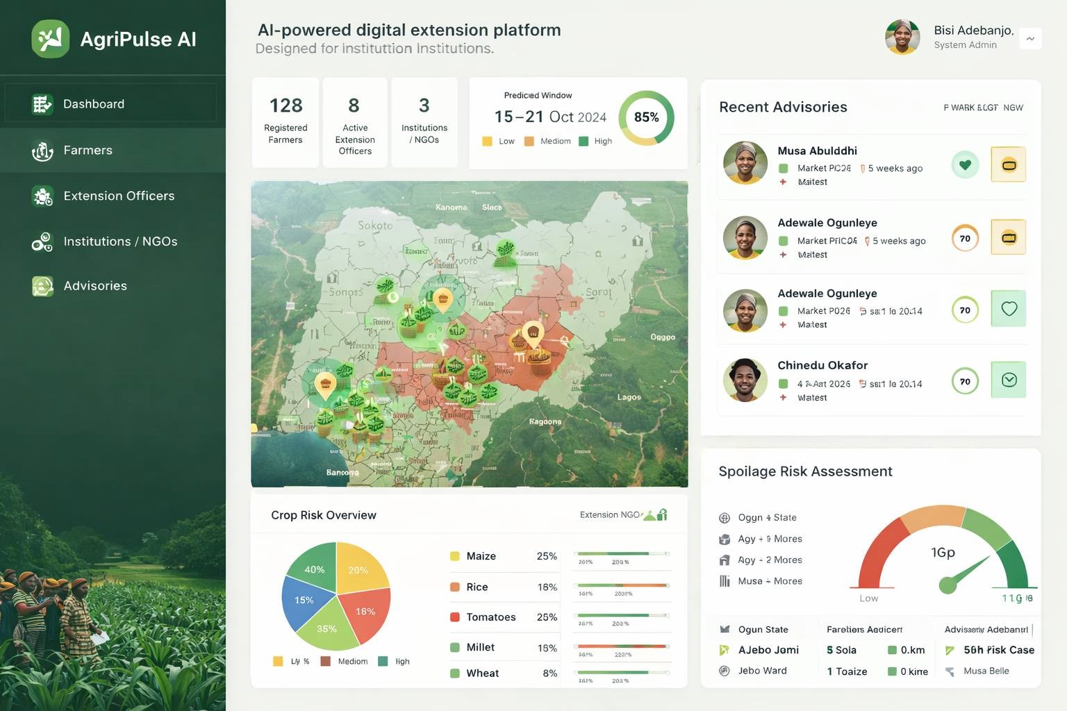 AgriPulse AI Logo - AI Agricultural Extension Nigeria